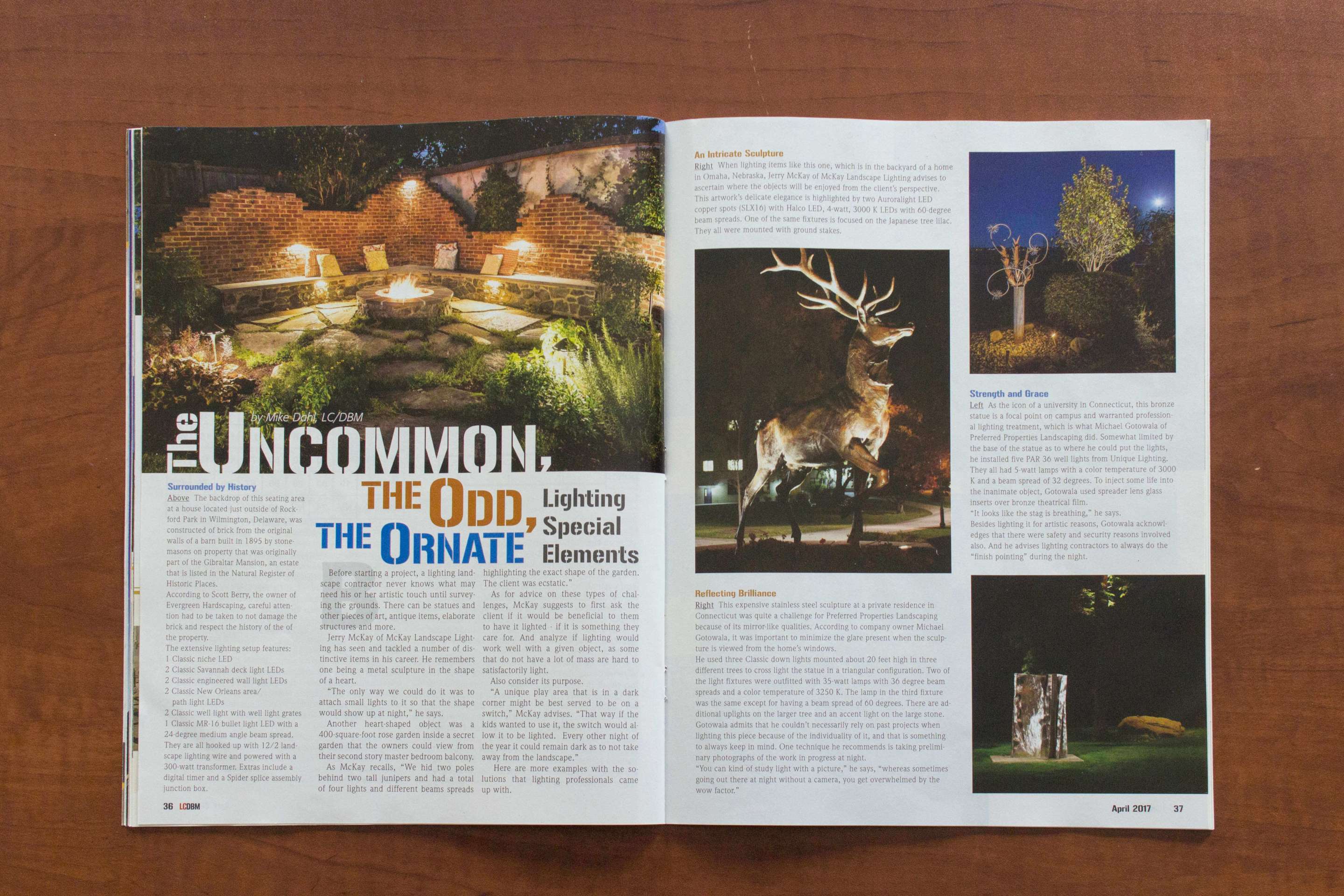 Landscape Contractor News Article featuring McKay Landscape Lighting Unique Objects Omaha NE Landscape Contractor News Article featuring McKay Landscape Lighting Unique Objects Omaha NE