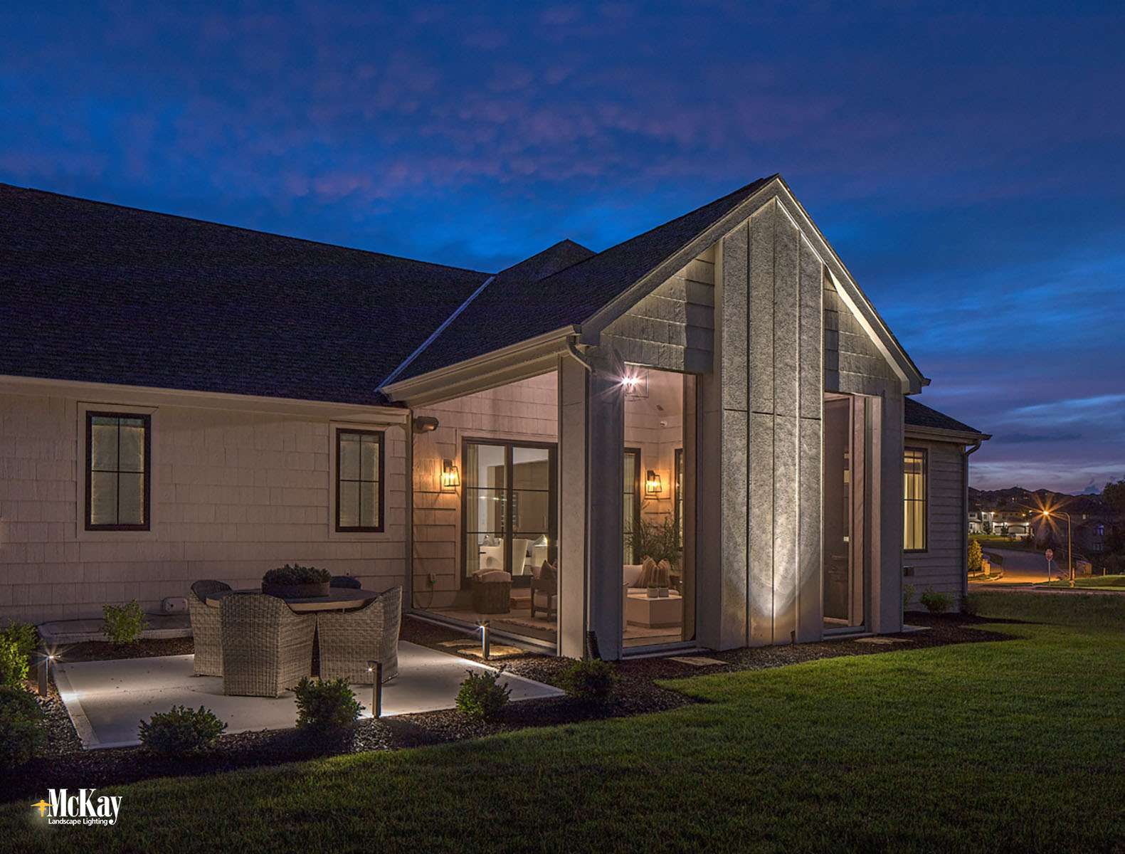 Outdoor Patio Lighting - Path Lights Omaha Nebraska McKay Landscape Lighting 